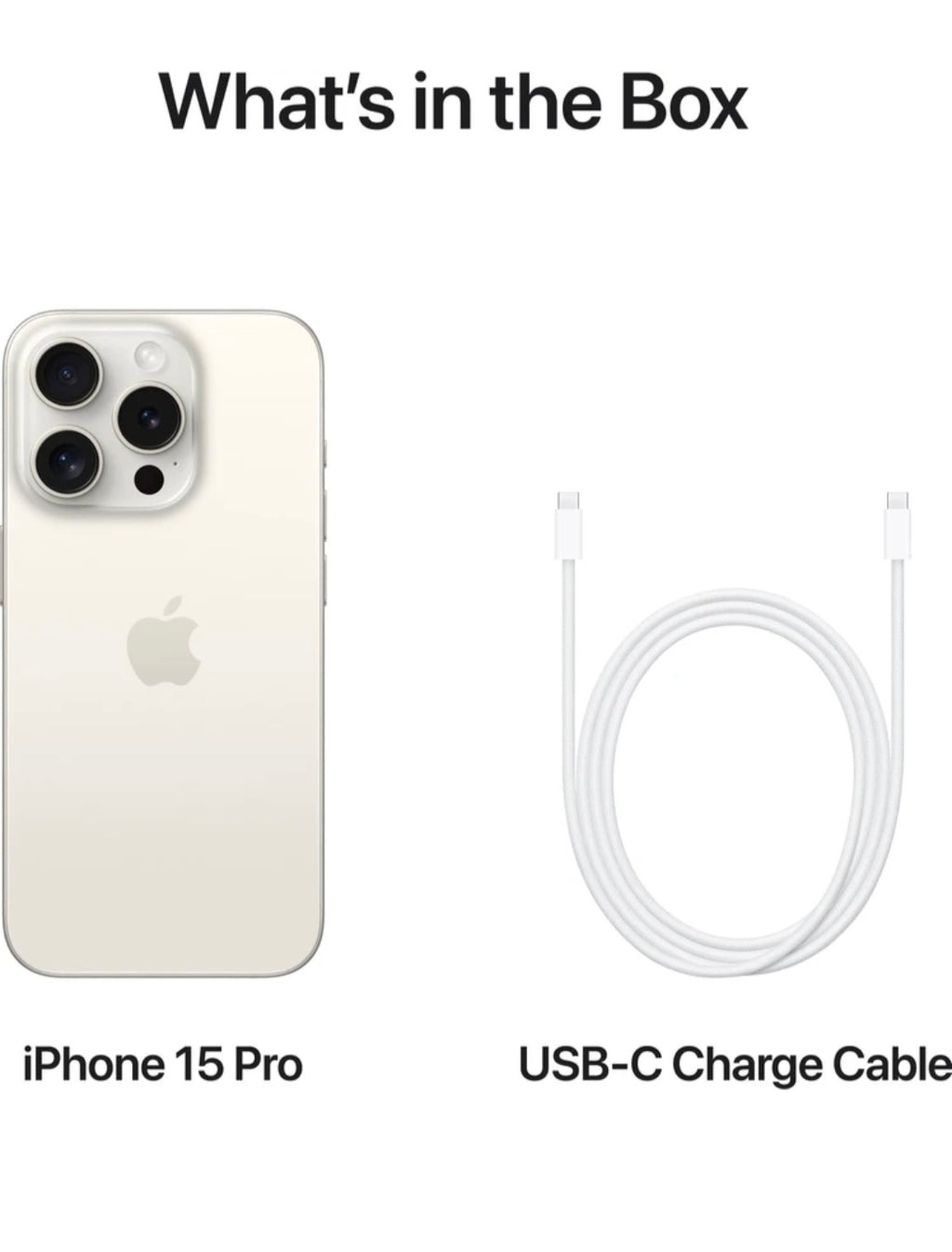 Apple
iPhone 15 Pro (White Titanium, 1 TB)